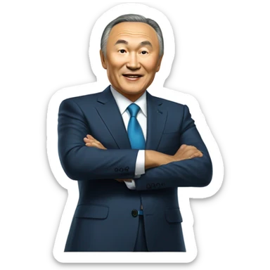 Nazarbaev president Kazakhstan sticker