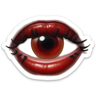 Healthy tomatoe in Harley Quinn style, oil paint, mysterious eyes, intricate lips, masterpiece portrait, odd perspective, beautiful, desirable, logical sticker