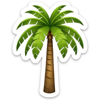 Palm Tree: flat body sticker
