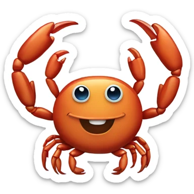 Crab sticker