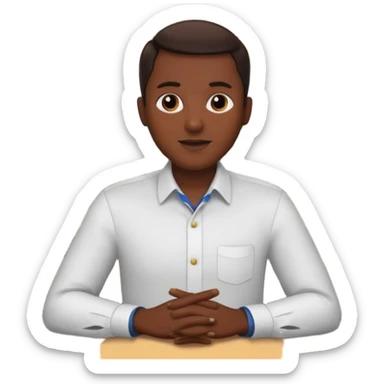 comversacion dentro de un restauant  sticker