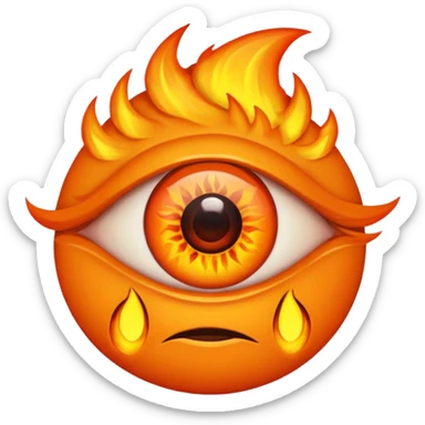 Use this photo in the emoji: https://ca.slack-edge.com/T03RQUNUQ-U03RQUNV2-ff0ad9d95cd5-512. It should be in the style of the eye of sauron from lord of the rings, but it's the "eye of gerry" sticker