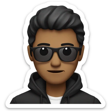  man looking shady sticker