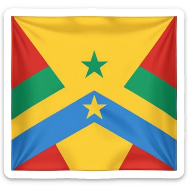 Can you make an emoji of the Amazigh flag sticker