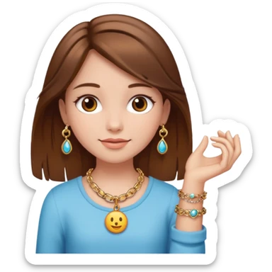 Charm Bracelet Girl sticker