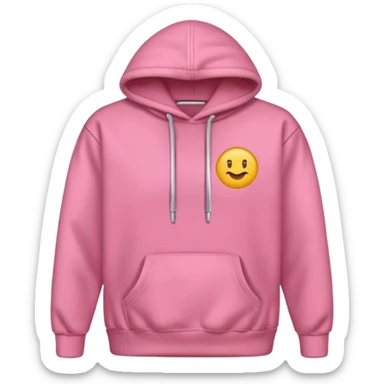 a pink hoodie sticker