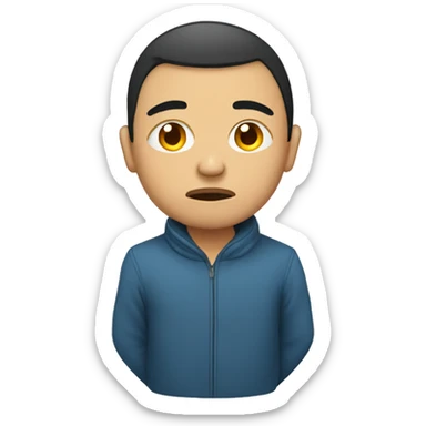 person from Uzbekistan sad sticker