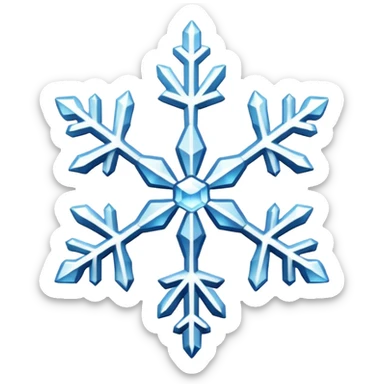 Snowflakes in winter morning sticker