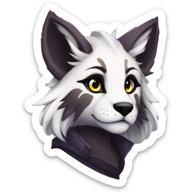 Edgy sharp modern anthro furry by Falvie, LiLaiRa, AngieWolf sticker