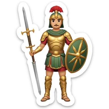 Famoso general cartagines de alto rango de la época púnica, foto del cuerpo entero sticker