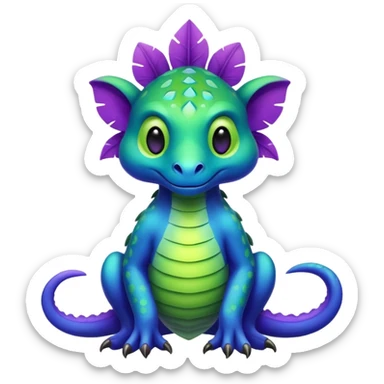  exotic tropical cyber-Litten-Linoone-Noibat-Fakémon-Pokémon-Vernid-creature sticker