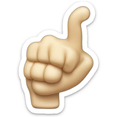 creme fraiche doing thumbs down sticker