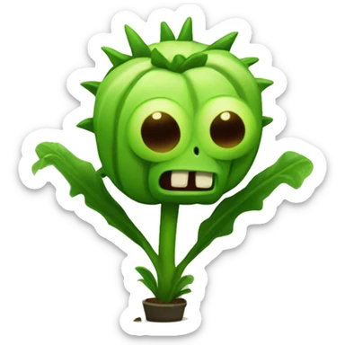plants vs zombies sticker