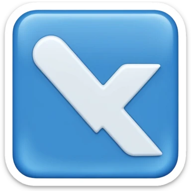 Can u make an emoji that is a blue square with a white tick in the middle of it sticker