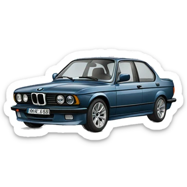 BMW avec de la fumée sticker