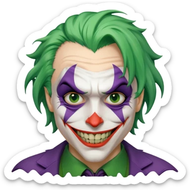 Make a meme that's goofy ass fuck like joker with one teeth low quality  sticker