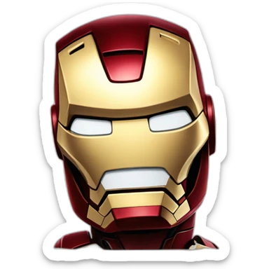 iron man qui fait coucou sticker