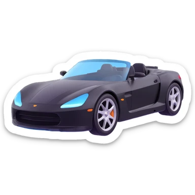 Show a transparent film next to the black high-end sports car, separated and ready for application, premium 3D style sticker