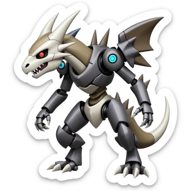 Futuristic Marowak-Duskull-Darkdramon-fusion sticker