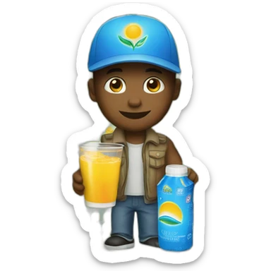 Un algérien avec un caprisun sticker