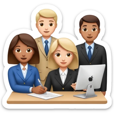HR works: administrative, people, collaboration sticker