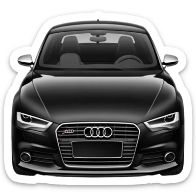 Audi car black sticker