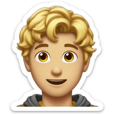 attractive and funny boy 18 years old sticker