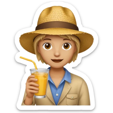 Emoji festa junina sticker