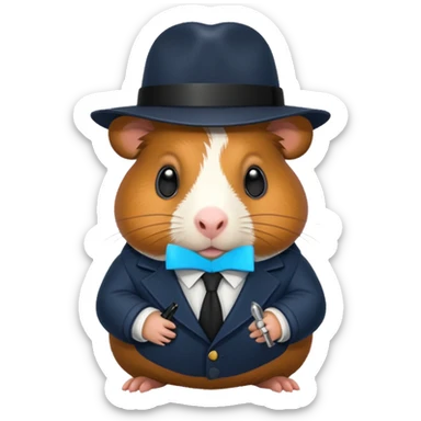 detective guinea pig sticker