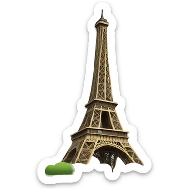 paris eiffel tower sticker