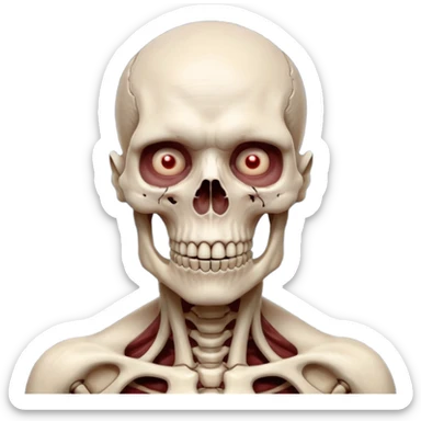 laboratory mutant portrait, head and shoulders only, exposed rib bones, damaged skin, horror experiment look, dramatic lighting, 3D cartoon, mobile game icon style, clean background, no text, no watermark

 sticker