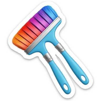 hair dye brush sticker