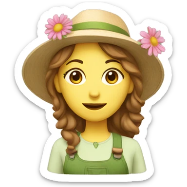 garden woman sticker