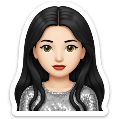 Rosalía nun emoji based on the album cover of LUX sticker
