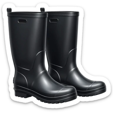 bottes en caoutchouc sticker