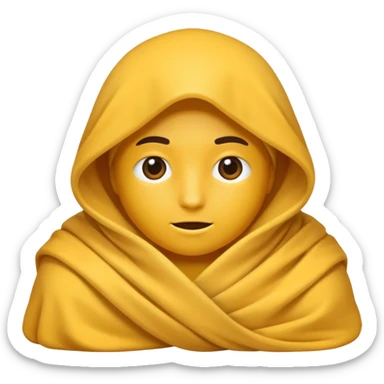 blanketed human sticker