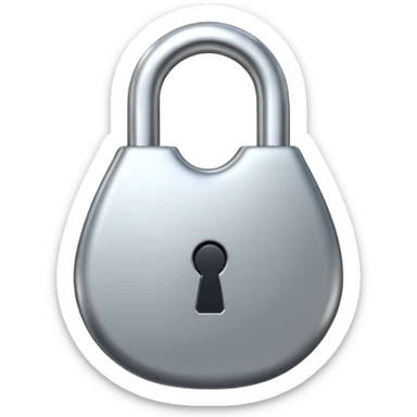 LOCK(WATERDROP SHAPED ）
 sticker