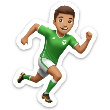 football player celebrating goal sticker