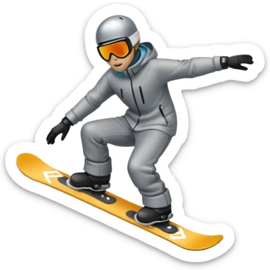 snow jibbing rail sticker