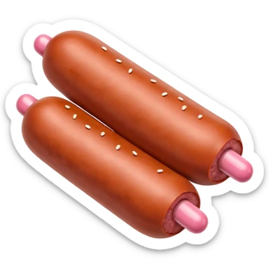 pink pills in a piece of sausage sticker