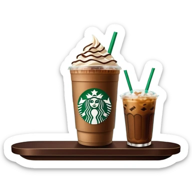 Starbucks iced coffee with Dubai chivalry bar with green filling and burn Khalifa  sticker