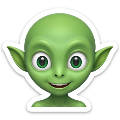 I want you to create an alien just like kaddu from movie koi mil gya sticker