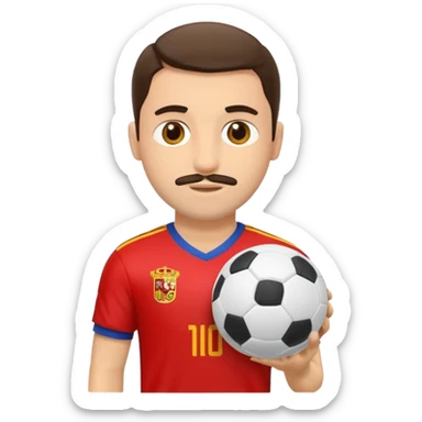Give me a football playerGive me a Spanish football player sticker