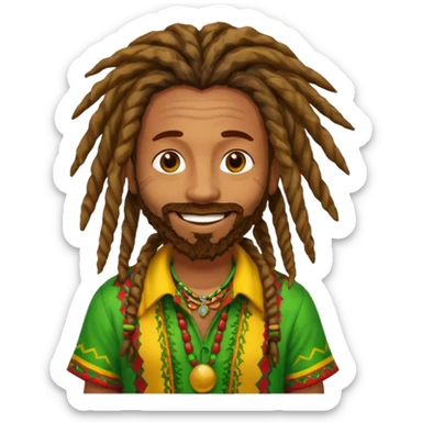 Shaggy Reggae Singer sticker