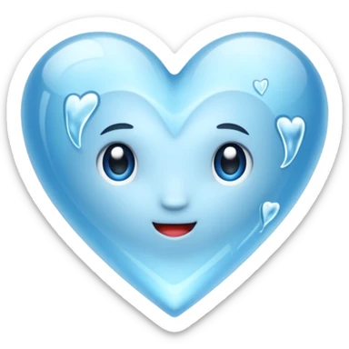 Corazón de hielo sticker