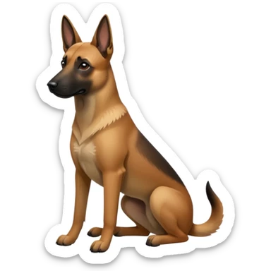 Belgian malinoise sit sticker