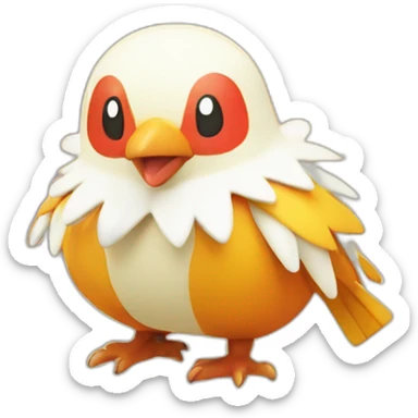 Pokemon Delibird Badge Winter Slowflake GiftBox sticker