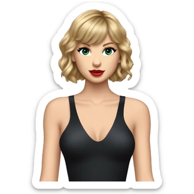 Taylor swift in midnights bodysuit sticker