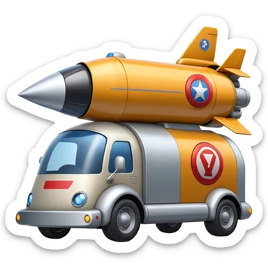 Heroic superhero SuperBug Ron’s superminator futuristic rocket-powered tall robot moving van (motto: Bombing creepy bugs is fun) sticker
