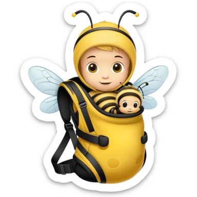 Baby honey bee day care sticker